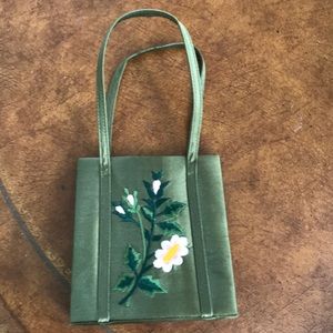 Embroidered April Cornell purse